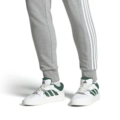Sneakers da uomo bianche e blu con logo adidas Court 24