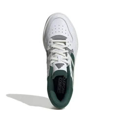 Sneakers da uomo bianche e blu con logo adidas Court 24