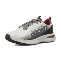 Sneakers da Uomo Bianche con Dettagli Neri e Bordeaux Ducati