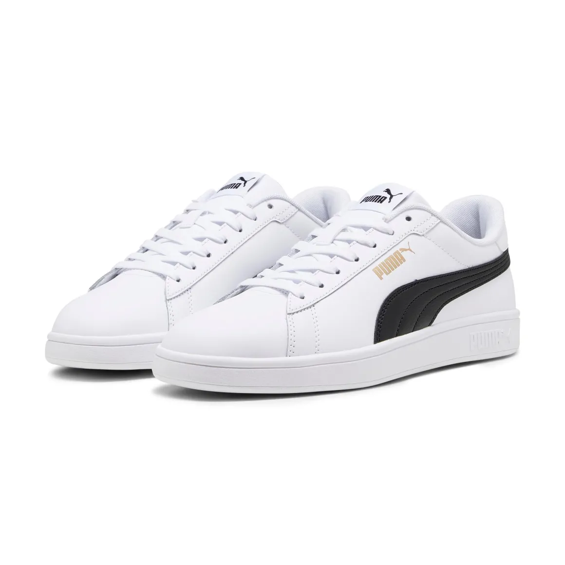 Sneakers da uomo bianche con logo a contraso Puma Smash 3.0