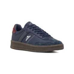 Sneakers da Uomo Blu con Dettagli Bordeaux e Suola in Gomma Americanino