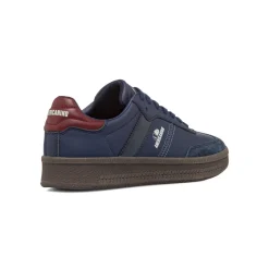 Sneakers da Uomo Blu con Dettagli Bordeaux e Suola in Gomma Americanino