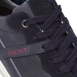 Sneakers da Uomo Blu con Dettagli Azzurri Ducati