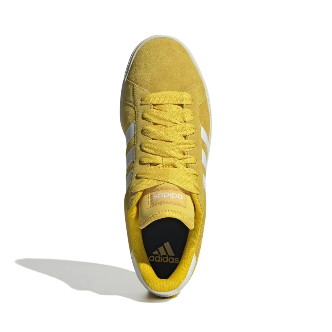Sneakers da uomo gialle in pelle effetto scamoscato adidas Grand Court Base 00s