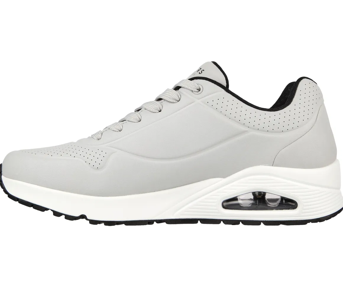 Sneakers da uomo grigie con suola ad aria Skechers Uno
