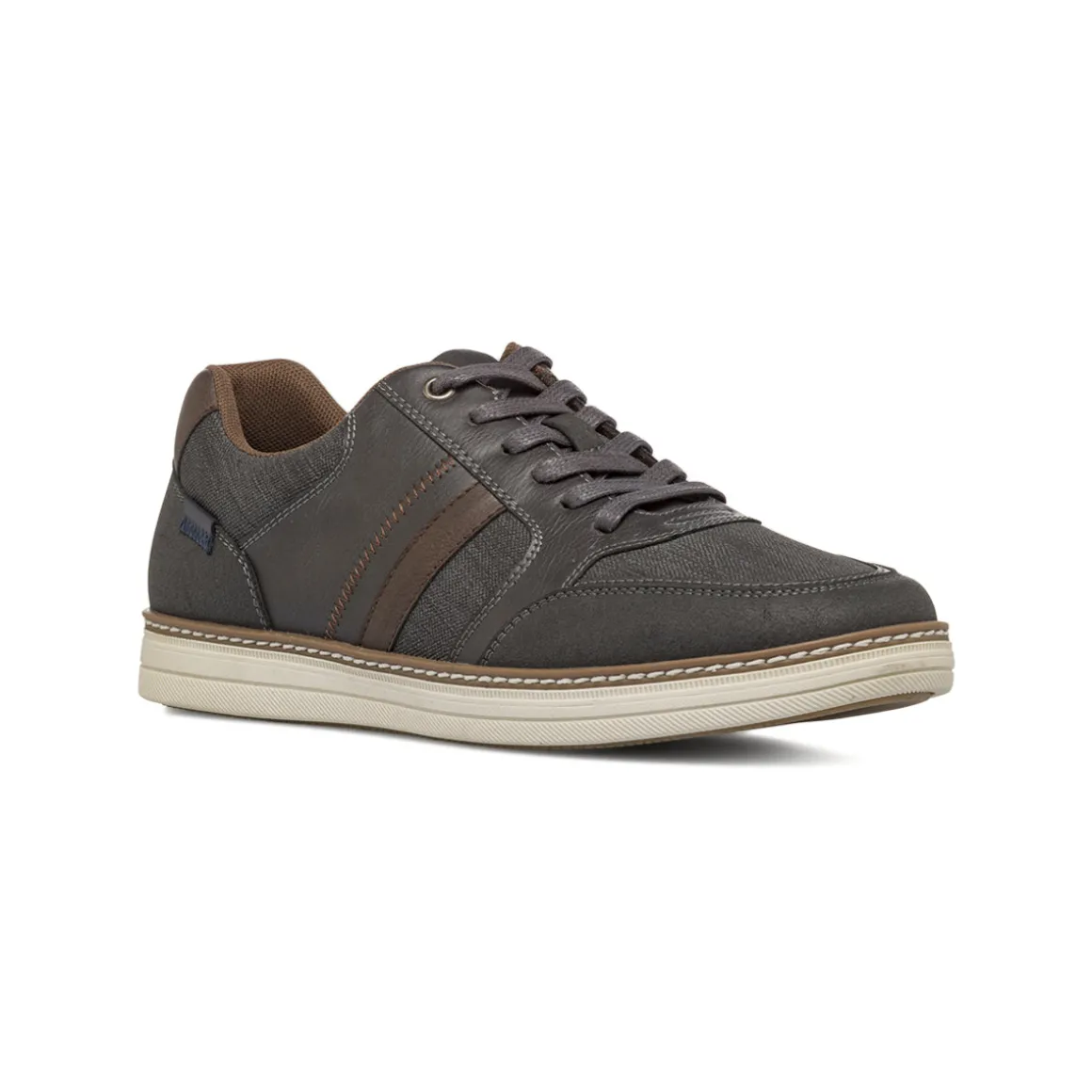 Sneakers da Uomo Grigie con Dettagli Marroni Riflessi Urbani