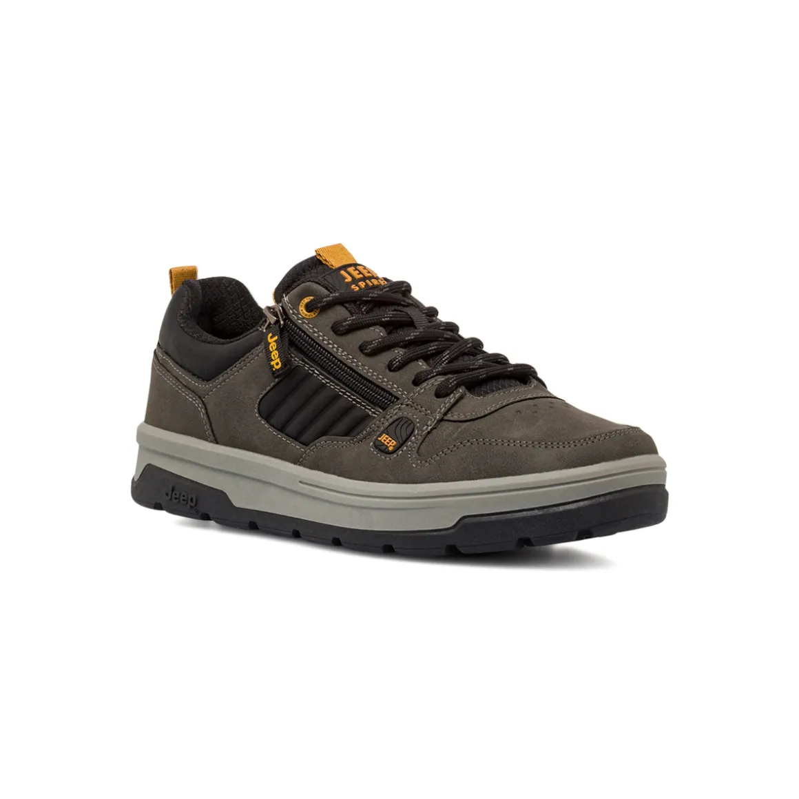 Sneakers da Uomo Grigie con Dettagli Neri Jeep