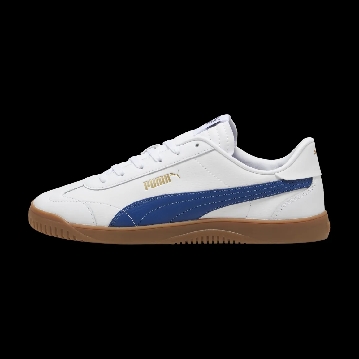 Sneakers da uomo in pelle bianche e blu Puma Club 5v5