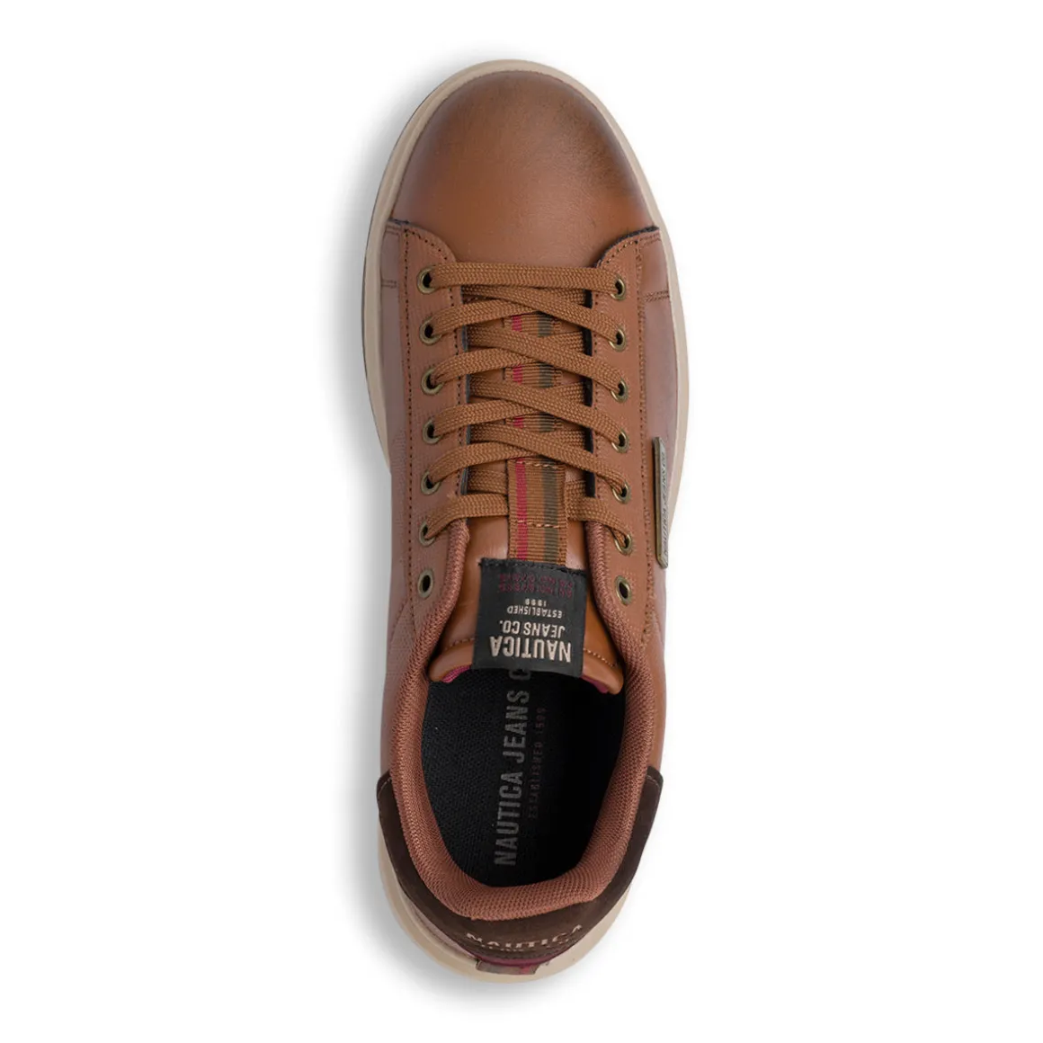 Sneakers da uomo marroni con logo Nautica Jeans