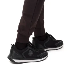 Sneakers da uomo nere con logo e dettagli grigi Tonino Lamborghini