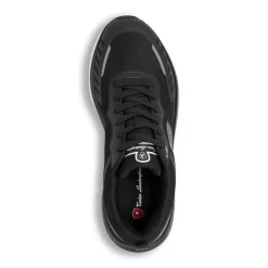 Sneakers da uomo nere con logo e dettagli grigi Tonino Lamborghini