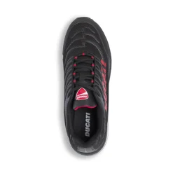 Sneakers da Uomo Nere con Maxi Logo Rosso Ducati
