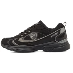 Sneakers da Uomo Nere con Dettagli Grigi e Suola Sportiva Ducati