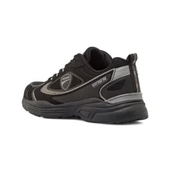 Sneakers da Uomo Nere con Dettagli Grigi e Suola Sportiva Ducati