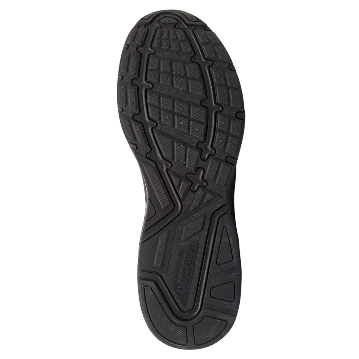 Sneakers da Uomo Nere con Dettagli Grigi e Suola Sportiva Ducati