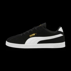 Sneakers da uomo nere in pelle effetto scamosciato Puma Club II