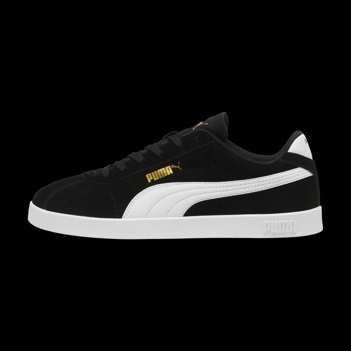 Sneakers da uomo nere in pelle effetto scamosciato Puma Club II