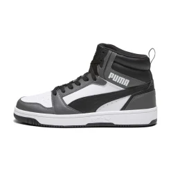 Sneakers da uomo Puma Rebound V6 grigie e nere con logo