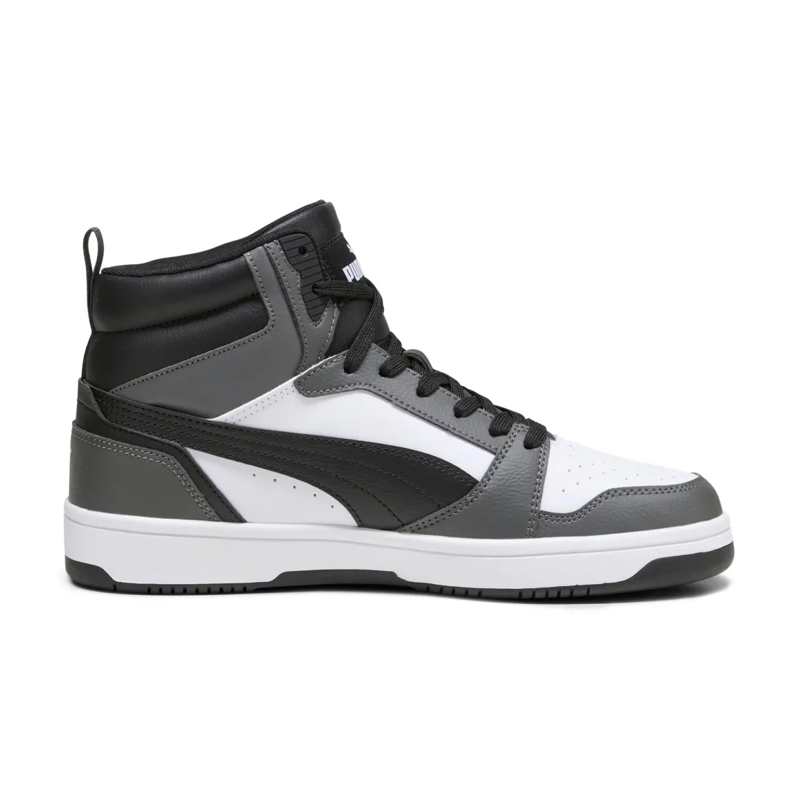 Sneakers da uomo Puma Rebound V6 grigie e nere con logo