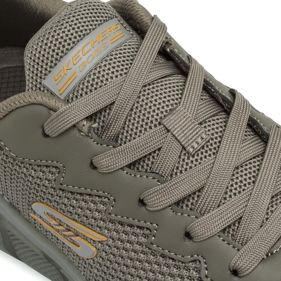 Sneakers da Uomo verde knit con suola alta Skechers