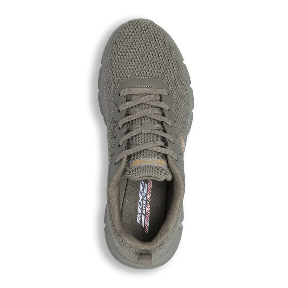 Sneakers da Uomo verde knit con suola alta Skechers