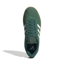 Sneakers da uomo verde scuro in pelle con logo adidas VL Court 3.0