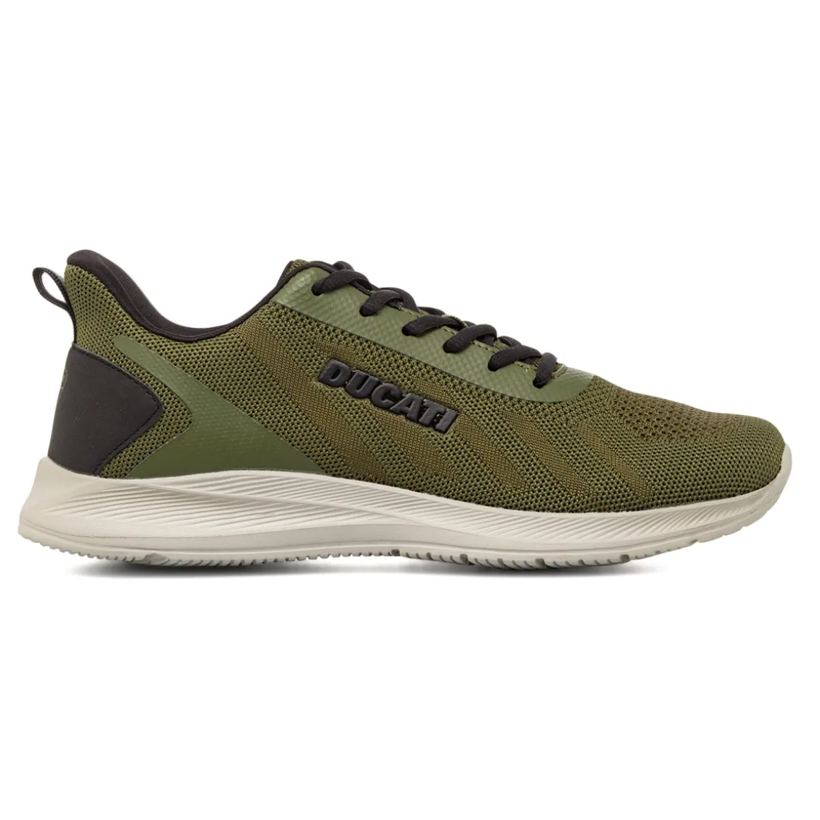 Sneakers da Uomo Verdi con Dettagli Neri e Suola in contrasto Ducati