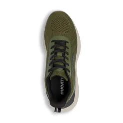 Sneakers da Uomo Verdi con Dettagli Neri e Suola in contrasto Ducati