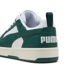 Sneakers da uomo verdi e bianche con logo Puma Rebound v6 Low