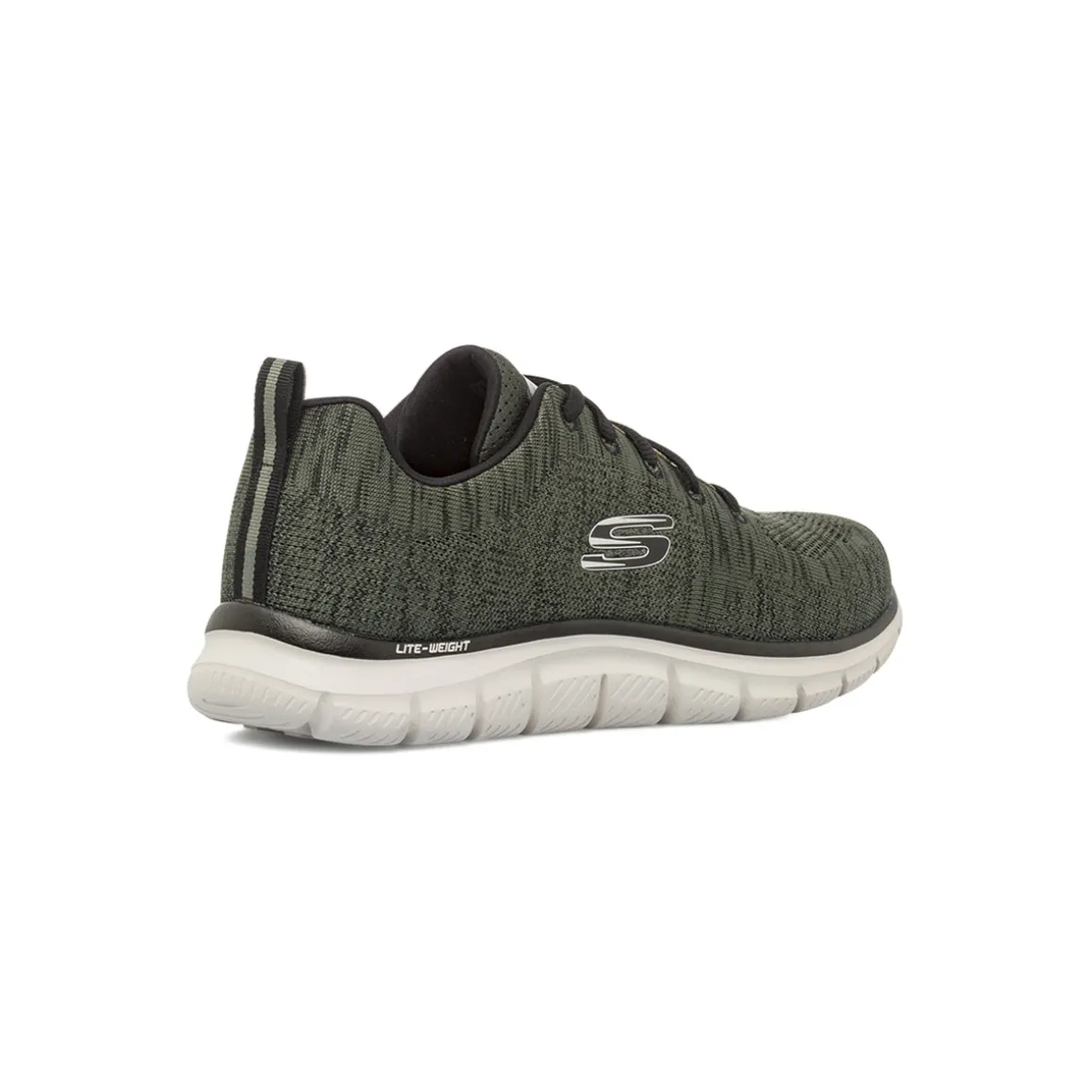 Sneakers da uomo verdi in tessuto knit Skechers Memory Foam