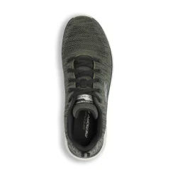 Sneakers da uomo verdi in tessuto knit Skechers Memory Foam