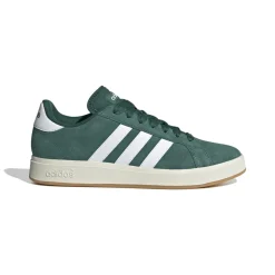 Sneakers da uomo verdi in pelle con logo adidas Grand Court Base 00s