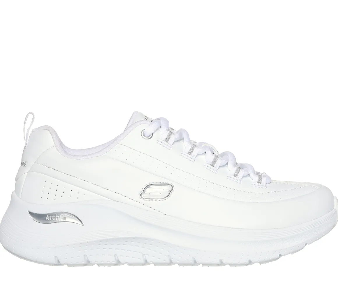 Sneakers donna bianche Skechers Arch Fit 2.0 con Memory Foam