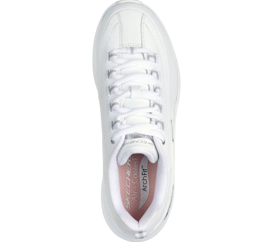 Sneakers donna bianche Skechers Arch Fit 2.0 con Memory Foam