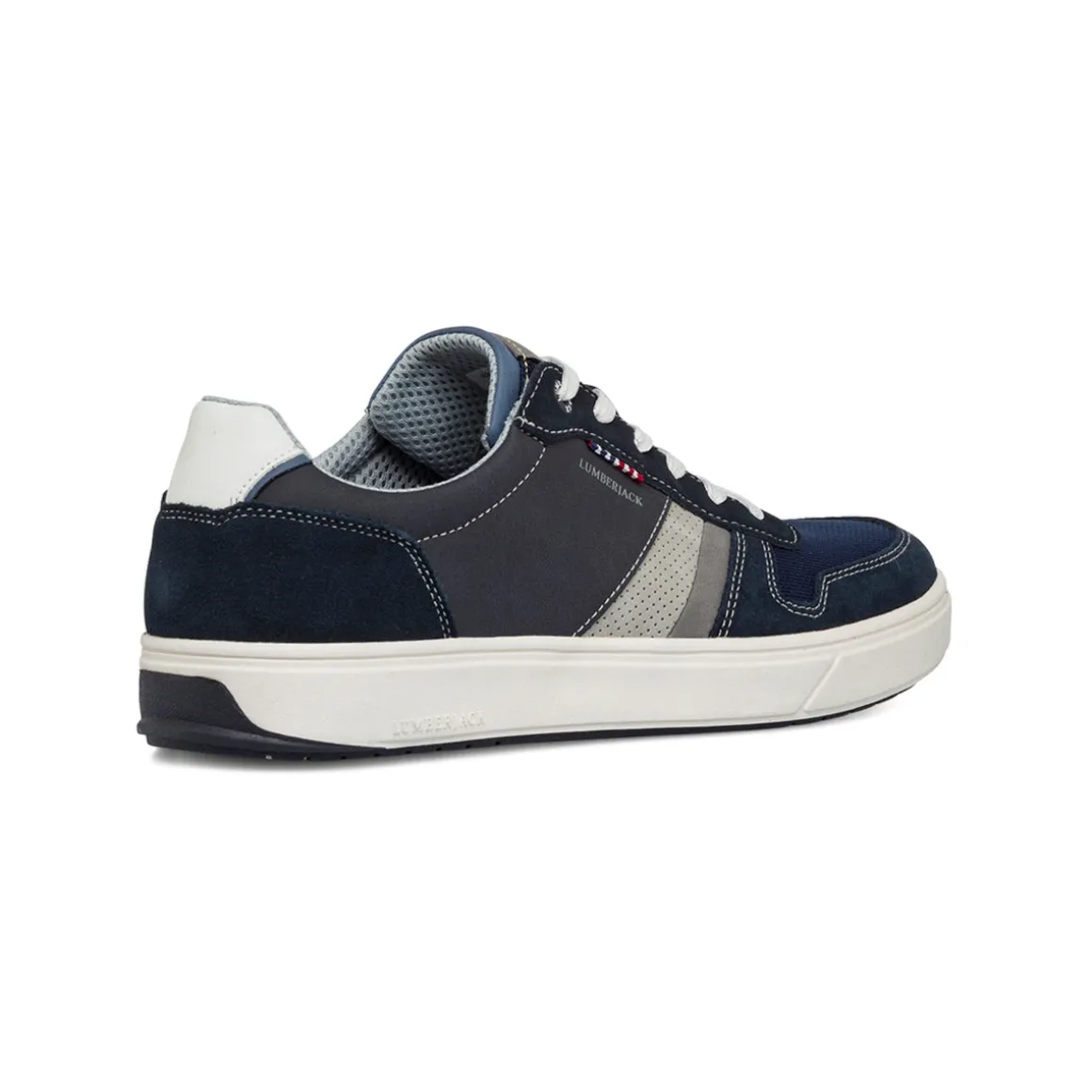 Sneakers eleganti blu da uomo con dettagli traforati Lumberjack Marvin