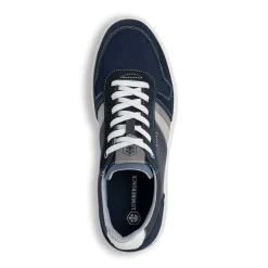 Sneakers eleganti blu da uomo con dettagli traforati Lumberjack Marvin