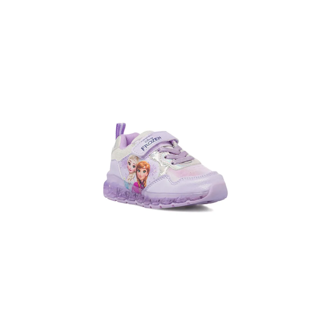 Sneakers Frozen lilla da Bambina con luci e strappo
