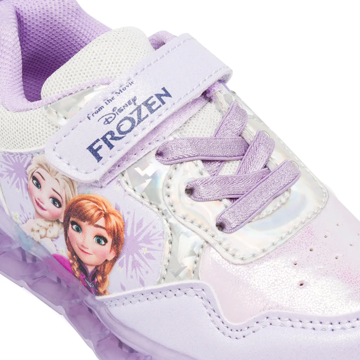 Sneakers Frozen lilla da Bambina con luci e strappo