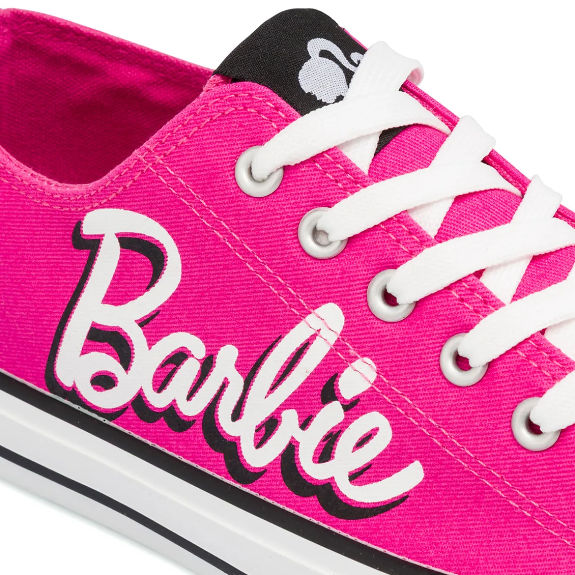 Sneakers fucsia basse da Ragazza con logo laterale Barbie