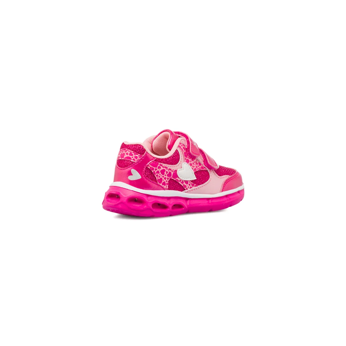 Sneakers Fucsia da Bambina con strappo e luci Chicco