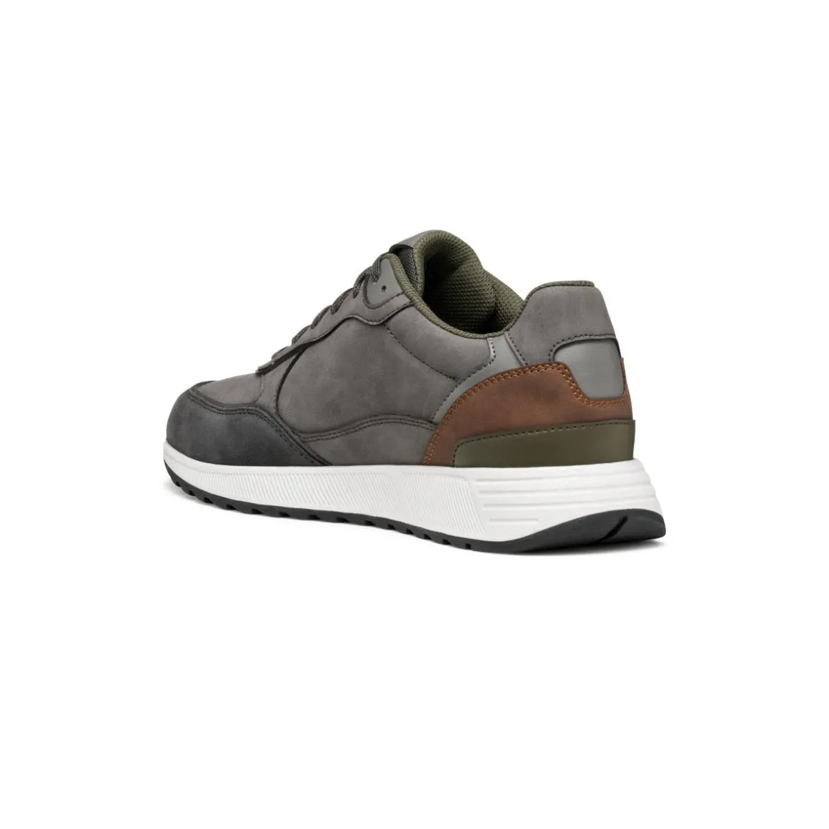 Sneakers Grigie bicolore da Uomo con suola traspirante Geox