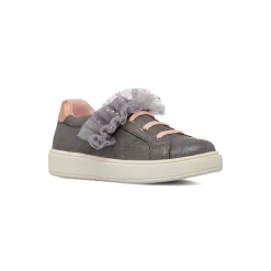 Sneakers grigie con fiocco tulle da Ragazza Dieci Baci