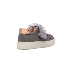 Sneakers grigie con fiocco tulle da Ragazza Dieci Baci