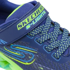 Sneakers grigie da Bambino con luci nella suola Skechers Vortex 2.0