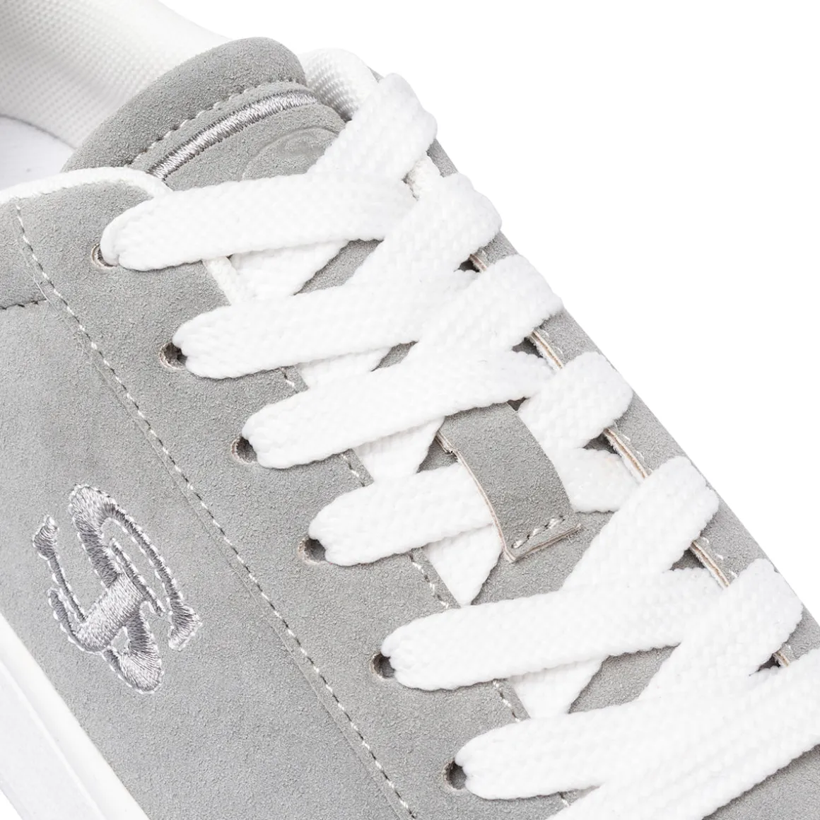 Sneakers Grigie da Donna effetto scamosciato Swish Jeans