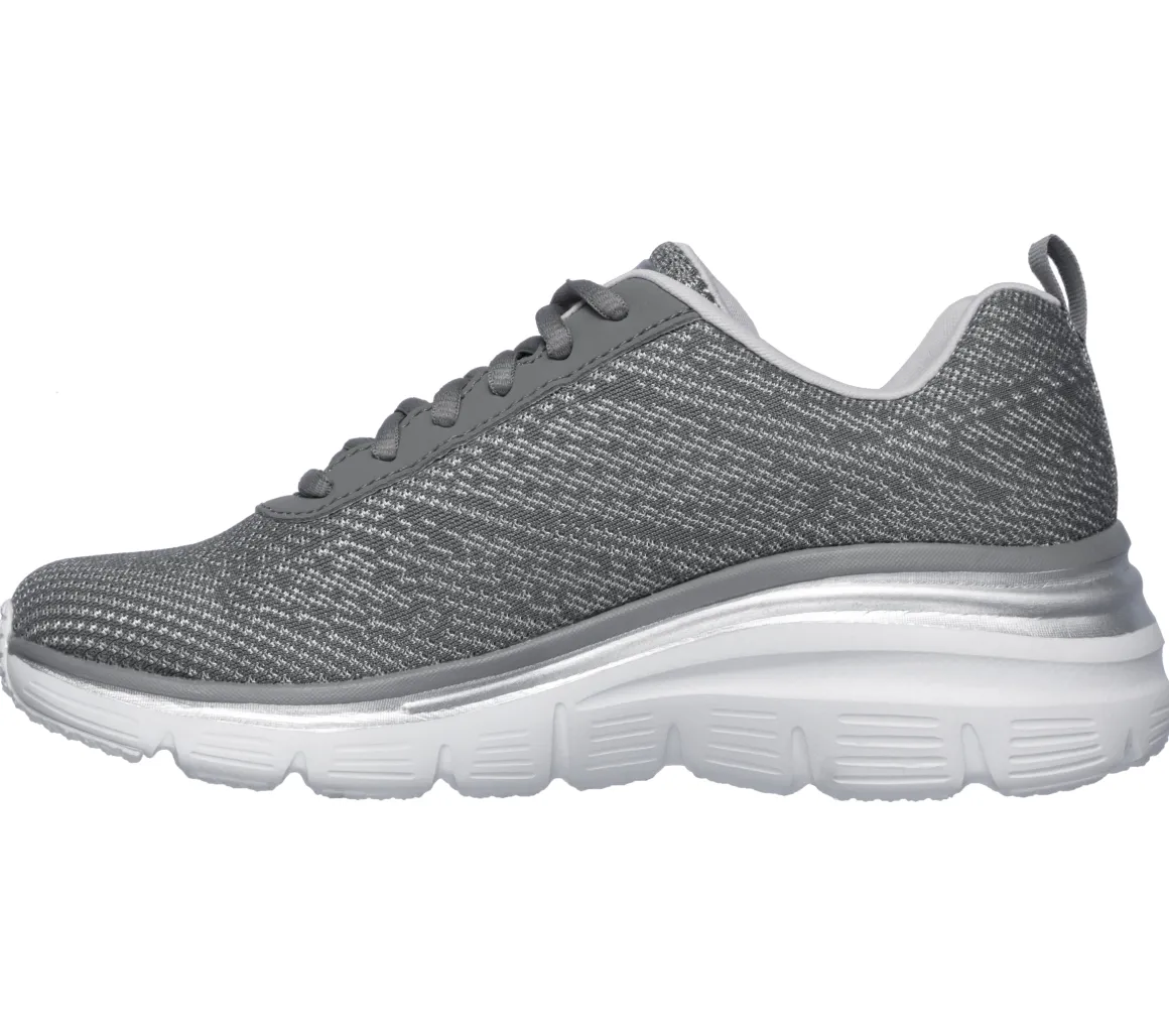 Sneakers grigie da donna con soletta Memory Foam Skechers Fashion Fit - Bold Boundaries