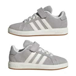 Sneakers grigie da Ragazzo con chiusura a strappo adidas GRAND COURT 00s EL C