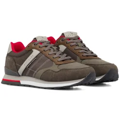 Sneakers Grigie da Uomo con inserti Rossi Navigare