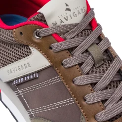 Sneakers Grigie da Uomo con inserti Rossi Navigare