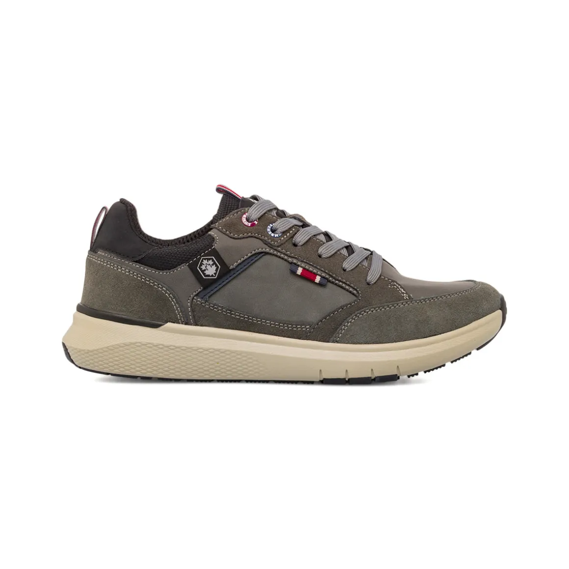 Sneakers Grigie da Uomo con inserti in contrasto Lumberjack